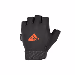 Adidas Adjustable Essential Gloves Weight Lifting Fitness Training Gym Workout - Red, M
