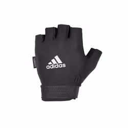 Adidas Adjustable Essential Gloves Weight Lifting Fitness Training Gym Workout - White, L