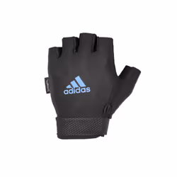 Adidas Adjustable Essential Gloves Weight Lifting Fitness Training Gym Workout - Blue, XL