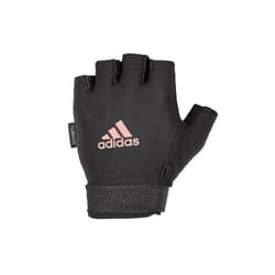 Adidas Adjustable Essential Gloves Weight Lifting Fitness Training Gym Workout - Pink, M