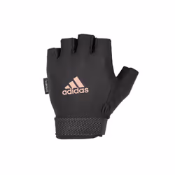 Adidas Adjustable Essential Gloves Weight Lifting Fitness Training Gym Workout - Pink, L