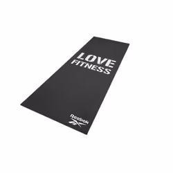 Reebok Love Fitness Mat Exercise Gym Yoga Workout - Black