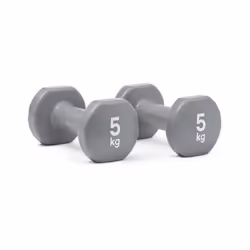 Reebok Dumbbells Hand Weights Lifting 1-5 kg Pairs - 2 x 5kg