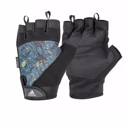 Adidas Half Finger Performance Weight Lifting Gloves Training - Blue, M