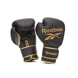 Reebok Boxing Gloves Sparring Bag Adult Kids MMA Training - Gold/Black, 14oz