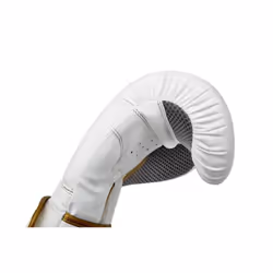 Reebok Boxing Gloves Sparring Bag Adult Kids MMA Training - Gold/White, 10oz