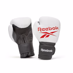 Reebok Boxing Gloves Sparring Bag Adult Kids MMA Training - Red/White, 14oz