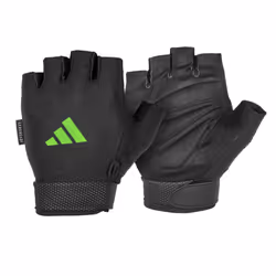 adidas Essential Adjustable Fingerless Gloves for Men and Women - Padded Weight Lifting Gloves - Adjustable Wrist Straps for Tailored  Secure Fit - Li - Additional view 2