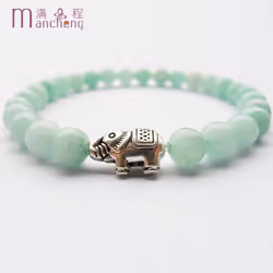 6MM Natural Amazonite Stone Bracelet for Men Women Beads Amazonite Stone drunk Elephant Bracelets