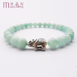 6MM Natural Amazonite Stone Bracelet for Men Women Beads Amazonite Stone drunk Elephant Bracelets
