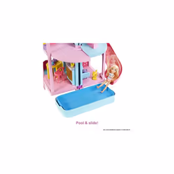 Barbie Doll House | Chelsea Playhouse with 2 Pets, Furniture and Accessories | Elevator, Pool, Slide, Ball Pit and More | Kids Toys and Gifts