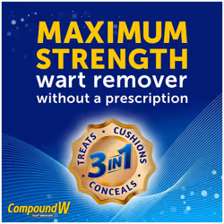 Compound W Wart Remover Maximum Strength One Step Pads, 14 Medicated Pads