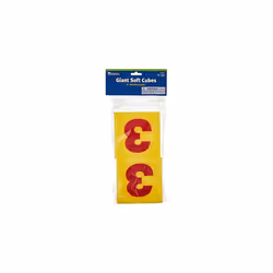 Giant Soft Numeral Cubes (Set of 2), Multicoloured, 13 cm