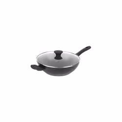 Salter BW08780 Non-Stick Wok with Lid, 2 Handles, 5 X Tougher* Diamond-Effect Non-Stick, Induction Hob Suitable, Dishwasher S ...