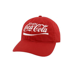 Coca-Cola 887601 Coca-Cola Embroidered Logo Red Adjustable Hat