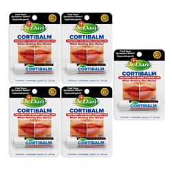Dr Dan s CortiBalm Lip Balm Tube for Chapped Lips 0 14 oz 5 Pack