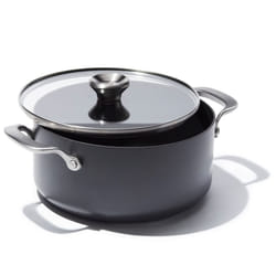 OXO Professional 5QT Stock Pot with Lid  Hard Anodized Ceramic Nonstick Cookware PFAS-Free  Stainless Steel Handles  Induction Suitable  Diamond Reinf