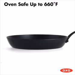 OXO Obsidian Pre-Seasoned Carbon Steel  10"" Frying Pan Skillet with R