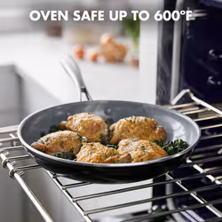 greenPan Swift Healthy ceramic Nonstick, 8 Frying Pan Skillet, Stainless Steel Handle, PFAS-Free, Dishwasher Safe, Oven Safe, Black
