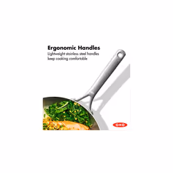OXO Mira Tri-Ply Stainless Steel  12"""" Frying Pan Skillet  Induction  Multi Clad  Dishwasher and Metal Utensil Safe