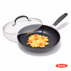OXO Good Grips 9.5"" Frying Pan Skillet with Lid  3-Layered German Eng