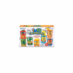 Learning Resources One To Ten Counting Cans Toy Set  65 Pieces Multicolor 4-1/4 x 3 in