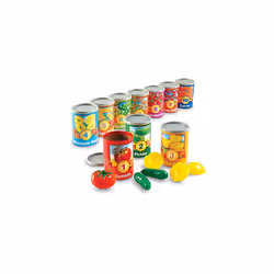 Learning Resources One To Ten Counting Cans Toy Set  65 Pieces Multicolor 4-1/4 x 3 in