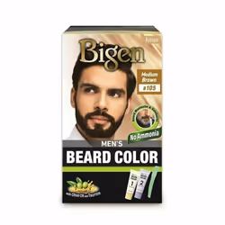Bigen Men's Beard Colour Medium Brown B105