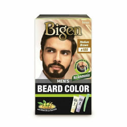 Bigen Men's Beard Colour Medium Brown B105