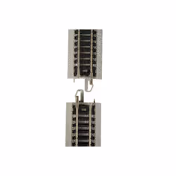Bachmann Trains - Snap-Fit E-Z TRACK REMOTE TURNOUT - RIGHT (1/card) - NICKEL SILVER Rail With Grey Roadbed - N Scale, 8