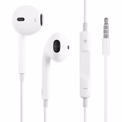 Apple Earpods Earphone Handsfree Kit 3.5mm White - Remote & Mic