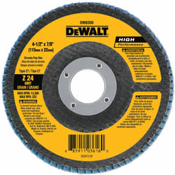 DEWALT DW8350 4-1/2-Inch by 7/8-Inch 24G Type 27 Flap Disc