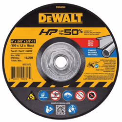 DeWalt DW8426H 6"""" x .045"""" x 5/8""""-11 Metal Cutting Wheel