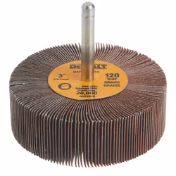 DEWALT Flap Wheel  3-Inch x 1-Inch x 1/4-Inch HP  120-Grit (DAFE1H1210)