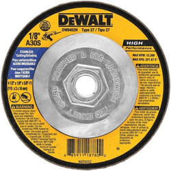 DEWALT DW8452H T27 Stainless Steel Cutting/Grinding Wheel  5/8-11 Arbor  4-1/2-Inch by 1/8-Inch