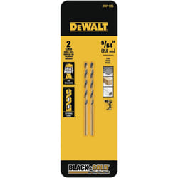 DEWALT ACCESSORIES DW1105 5/64"""" Black Oxide Bit (2 Pack)