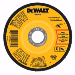 DeWalt DWA4511 Metal Grinding Wheel  4-1/2-Inch x 1/8-Inch x 7/8-Inch