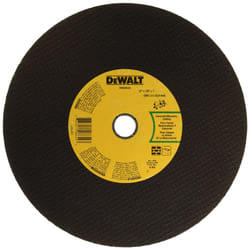 DEWALT DWA8036 Concrete/Masonry Port Cutoff Wheel  12-Inch x 1/8-Inch x 1-Inch  Aluminum Oxide  Coarse Grit  Reinforced  Multi  For Angle Grinder