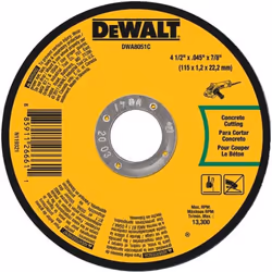 DEWALT DWA8051C Masonry Cut-Off Wheel  4-1/2-Inch X .045-Inch X 7/8-Inch