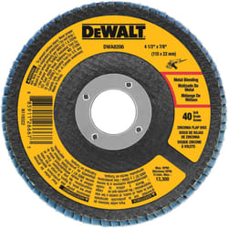DEWALT DWA8206 40 Grit Zirconia T27 Flap  4-1/2-Inch X 7/8-Inch