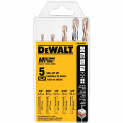 DEWALT DWA56015 Multi-Material Drill Bit Set  5-Piece