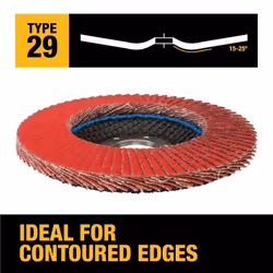 DEWALT DWA8282 80G T29 XP Ceramic Flap Disc  4-1/2"""" x 7/8""""