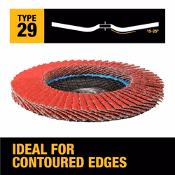 DEWALT DWA8280H 40G T29 XP Ceramic Flap Disc  4-1/2"""" x 5/8""""