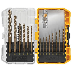 DEWALT Cobalt Alloy Steel Drill Bit Set with Pilot Point 14-Piece (DWA1240)