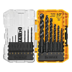 DEWALT Drill Bit Set  14-Piece  135 Degree Split Point  For Plastic  Wood and Metal (DWA1184)