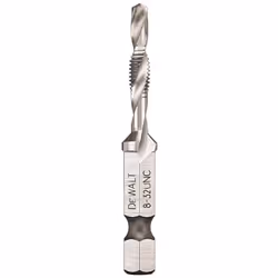 DEWALT DWADTQTR832 Impact Ready 8-32 UNC Drill Tap  1/4"""" Capacity