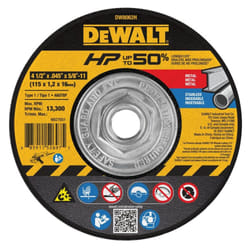DEWALT DW8062H 4-1/2"""" X .045"""" X 5/8""""-11 HP Type 1 Cutting Wheel