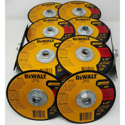 DEWALT DW8725H 6"""" x 0.045"""" x 5/8""""-11 Aluminum Oxide Metal Hub Cut-Off Wheels (Box of 10)