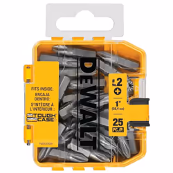 DEWALT Screwdriver Set  Phillips #2  1-Inch  25-Piece (DWAF2002B25)  Yellow