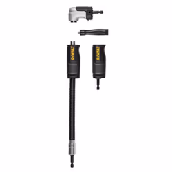 DEWALT Right Angle Drill Adaptor FlexTorq 4in1 System Compact Straight Flexible Shaft 12Inch DWAMRASETFT